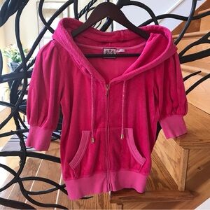 Kids Pink Hoodie Jacket_Juicy Couture